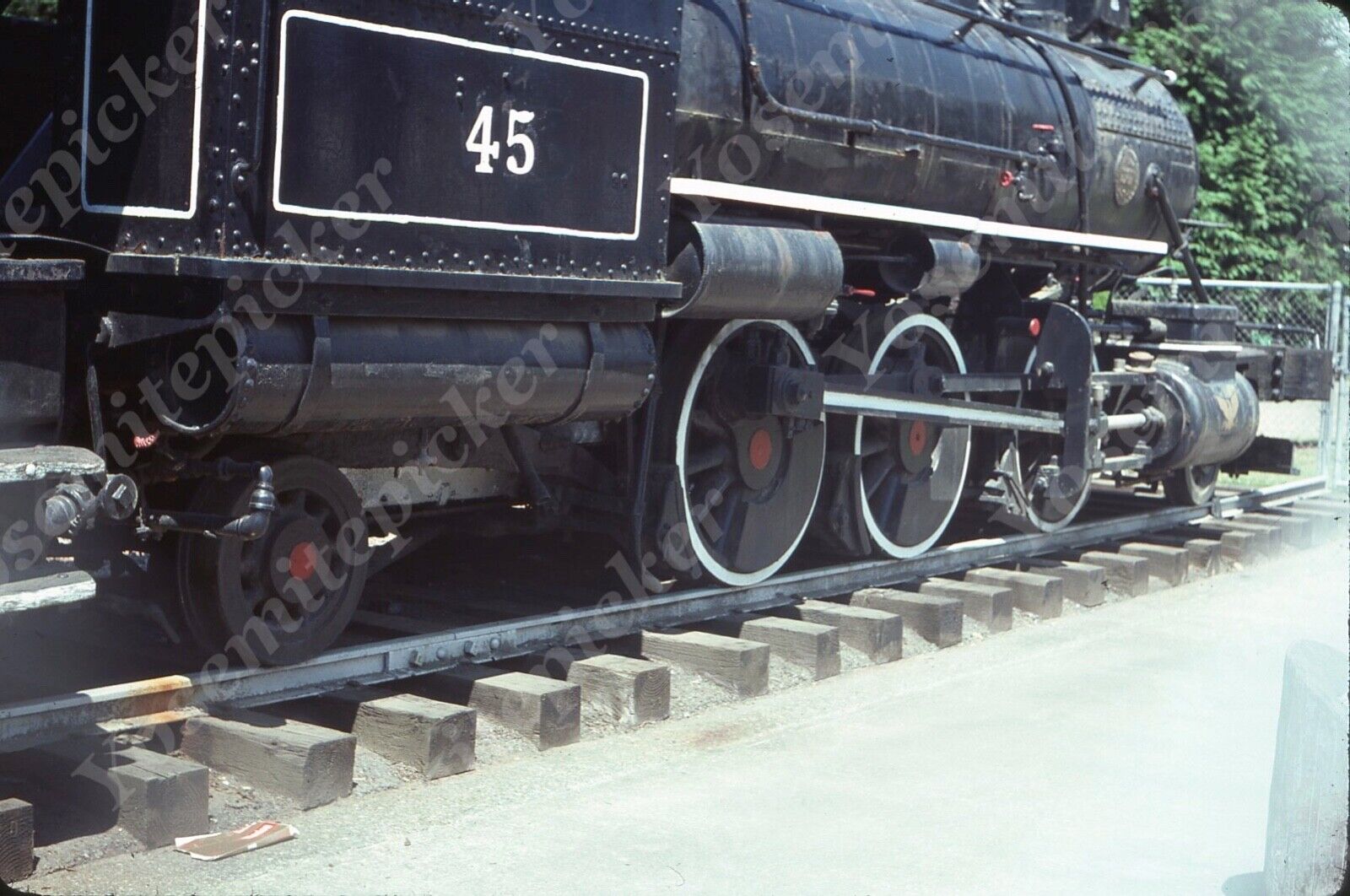 Sl57  Original slide 1970\'s  Railroad Train Rayonier # 45 RR 907a
