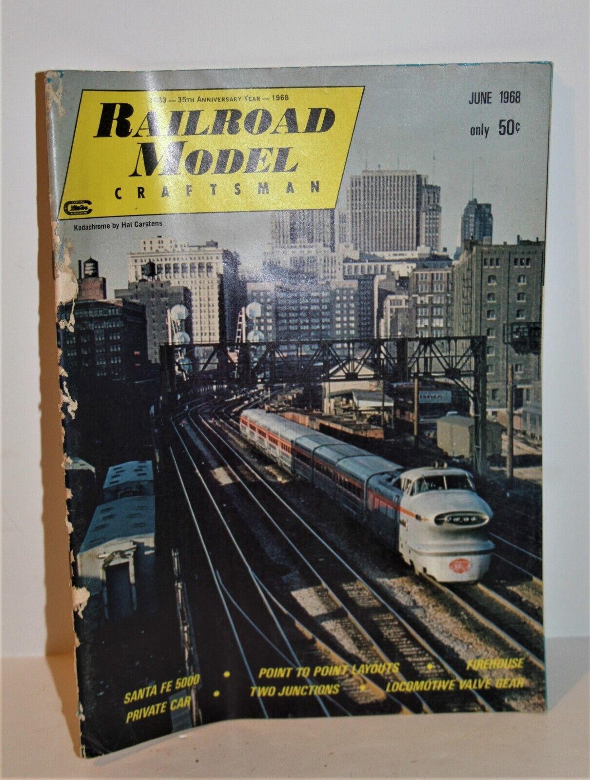 Vintage RAILROAD MODEL Craftsman JUNE 1968 MAGAZINE 35th Anniversary Edition