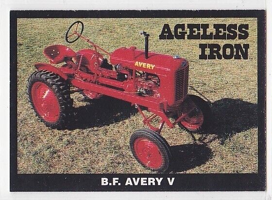 Vintage B.F. Avery V Farm Tractor Trading Card