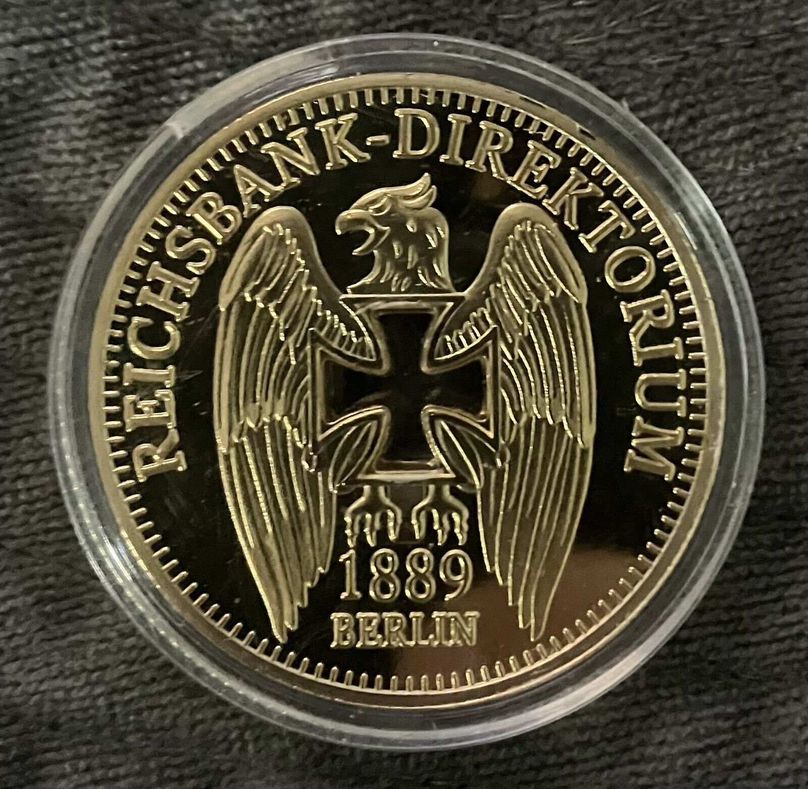 1889 Berlin Reichsbank-Direktorium .999 Gold Clad Coin