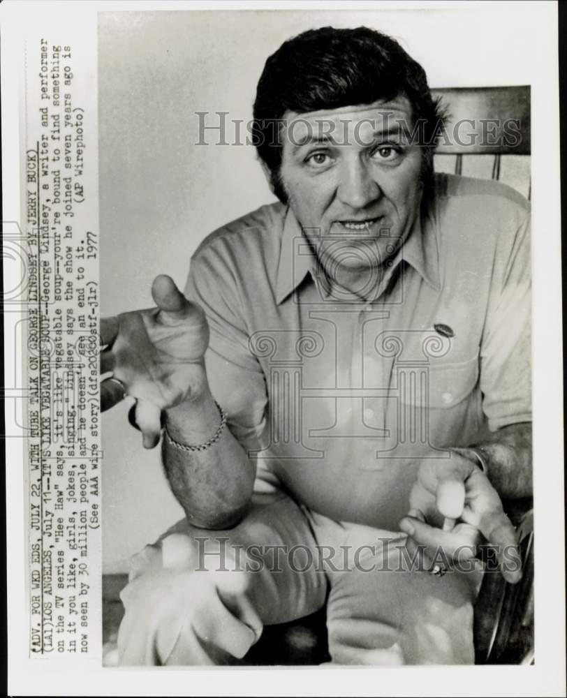 1977 Press Photo George Lindsey, writer and performer on TV series \