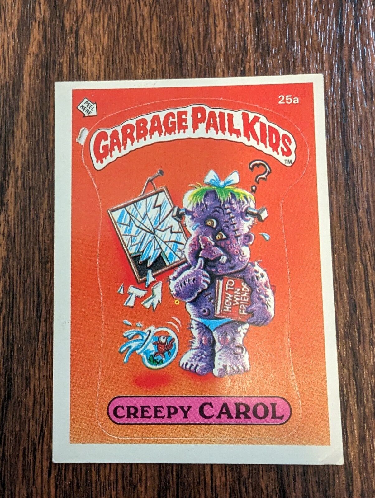 1985 Garbage Pail Kids GPK Creepy Carol #25a