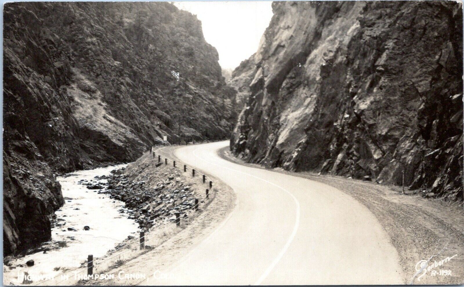 Thompson Canyon Colorado RPPC Postcard 1948 Highway View Sanborn R-1192 NZ