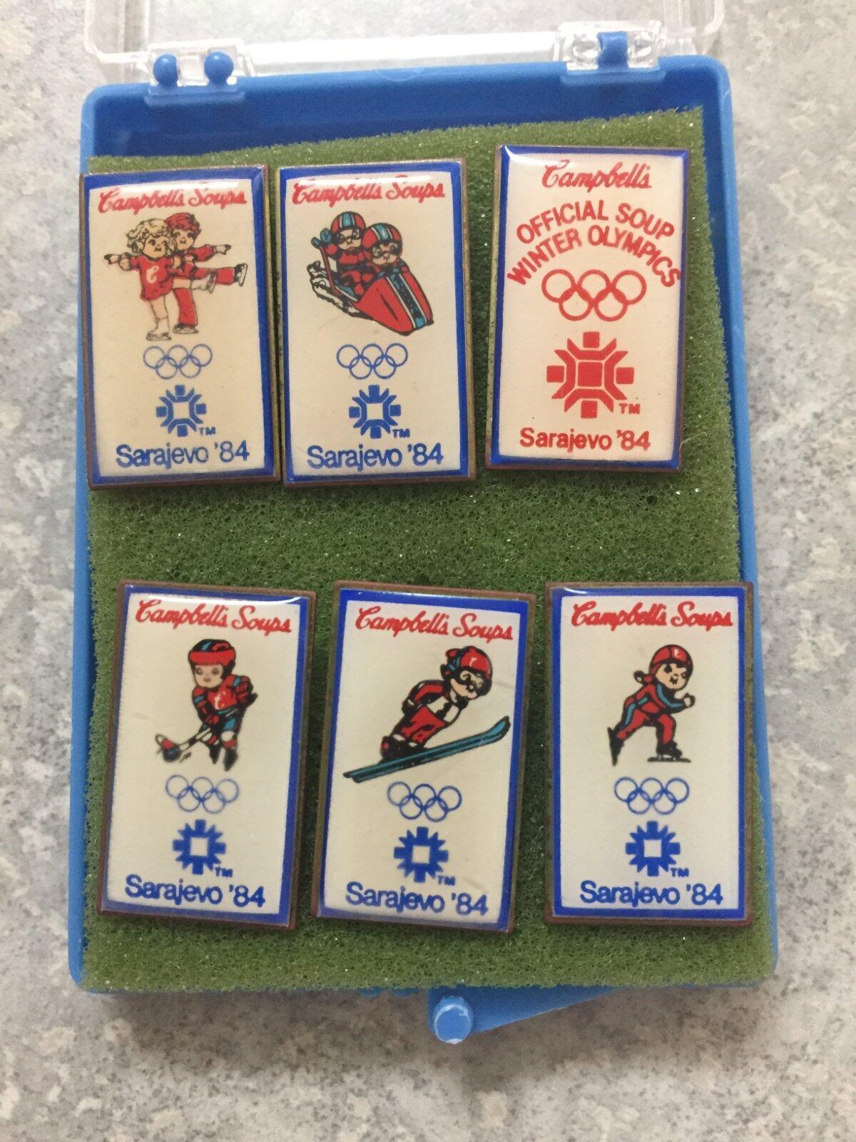 1984 WINTER OLYMPICS Sarajevo Campbell Soups Pins