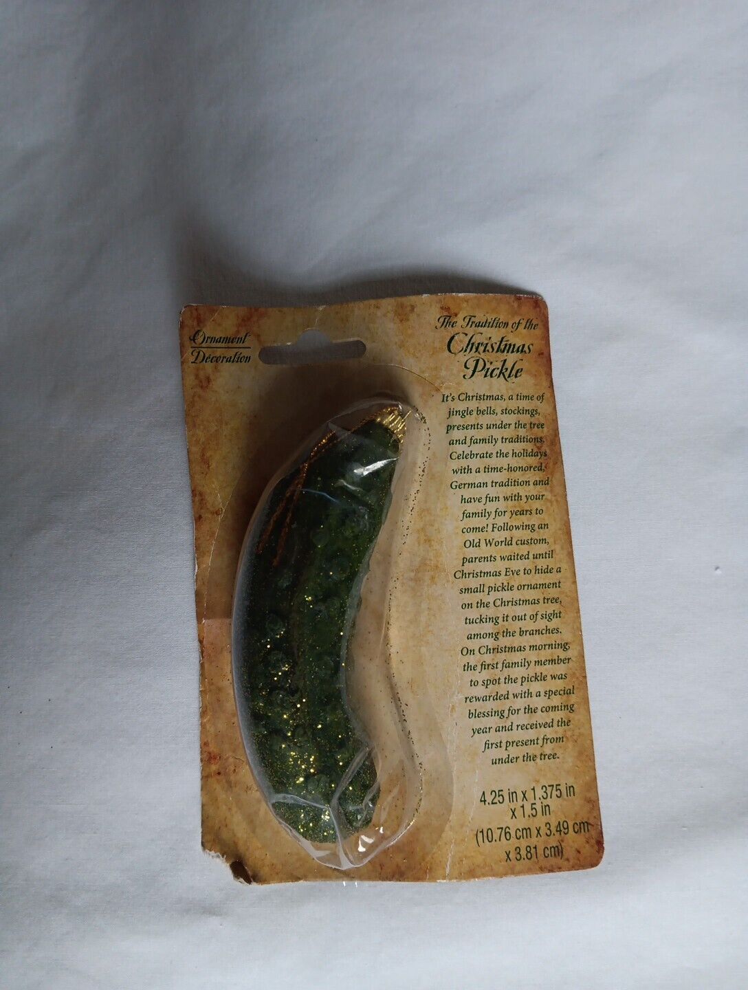The Tradition of the Christmas Pickle Ornament - 4.25\