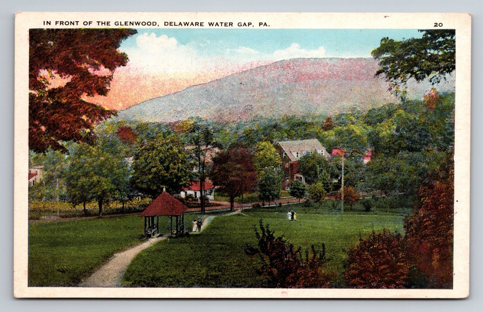 Front Of Glenwood Delaware Water Gap Pennsylvania Antique Unposted Postcard