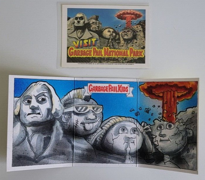GARBAGE PAIL KIDS AT PLAY 2024 NATIONAL PARK ADAM BOMB TRIPTYCH SKETCH WILLIAMS