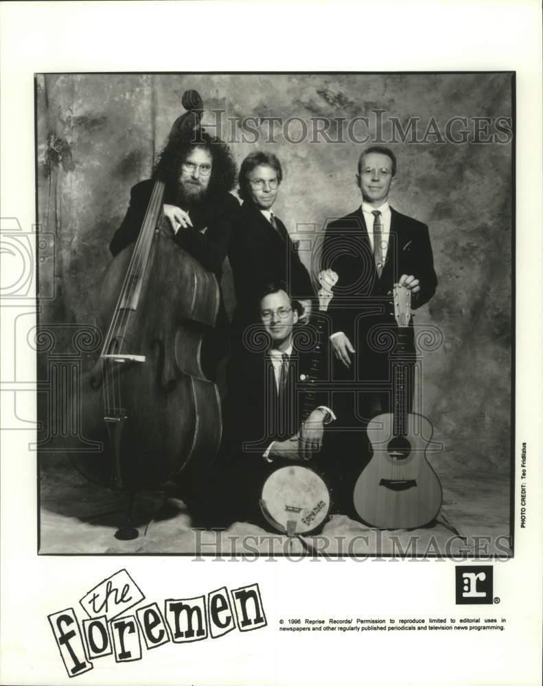 1996 Press Photo Four Members of the band The Foremen - sap07530