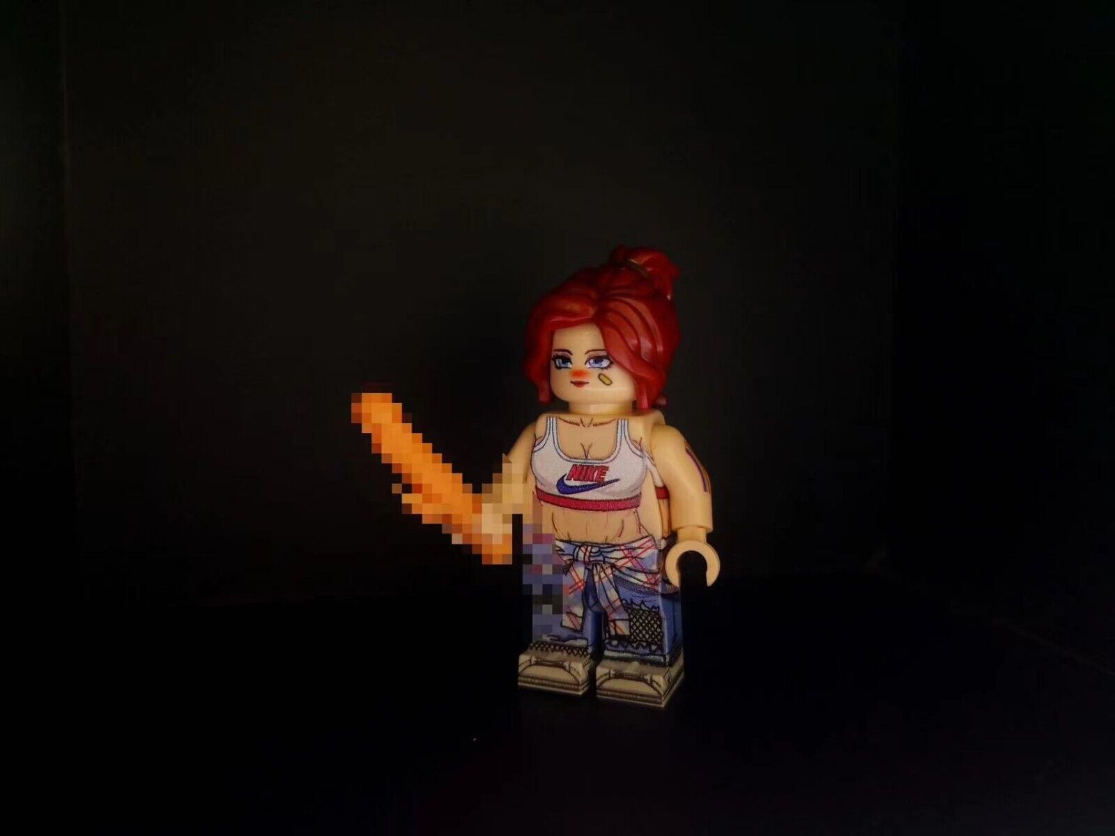 custom 3th party minifigure mini brick  sport girl