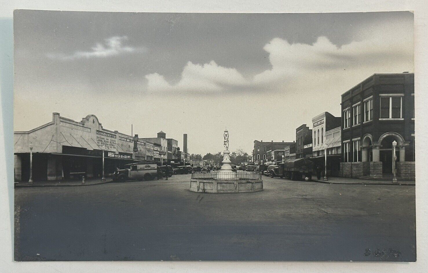 1930s Original Photo Main Street Enterprise, Alabama - Postcard Image