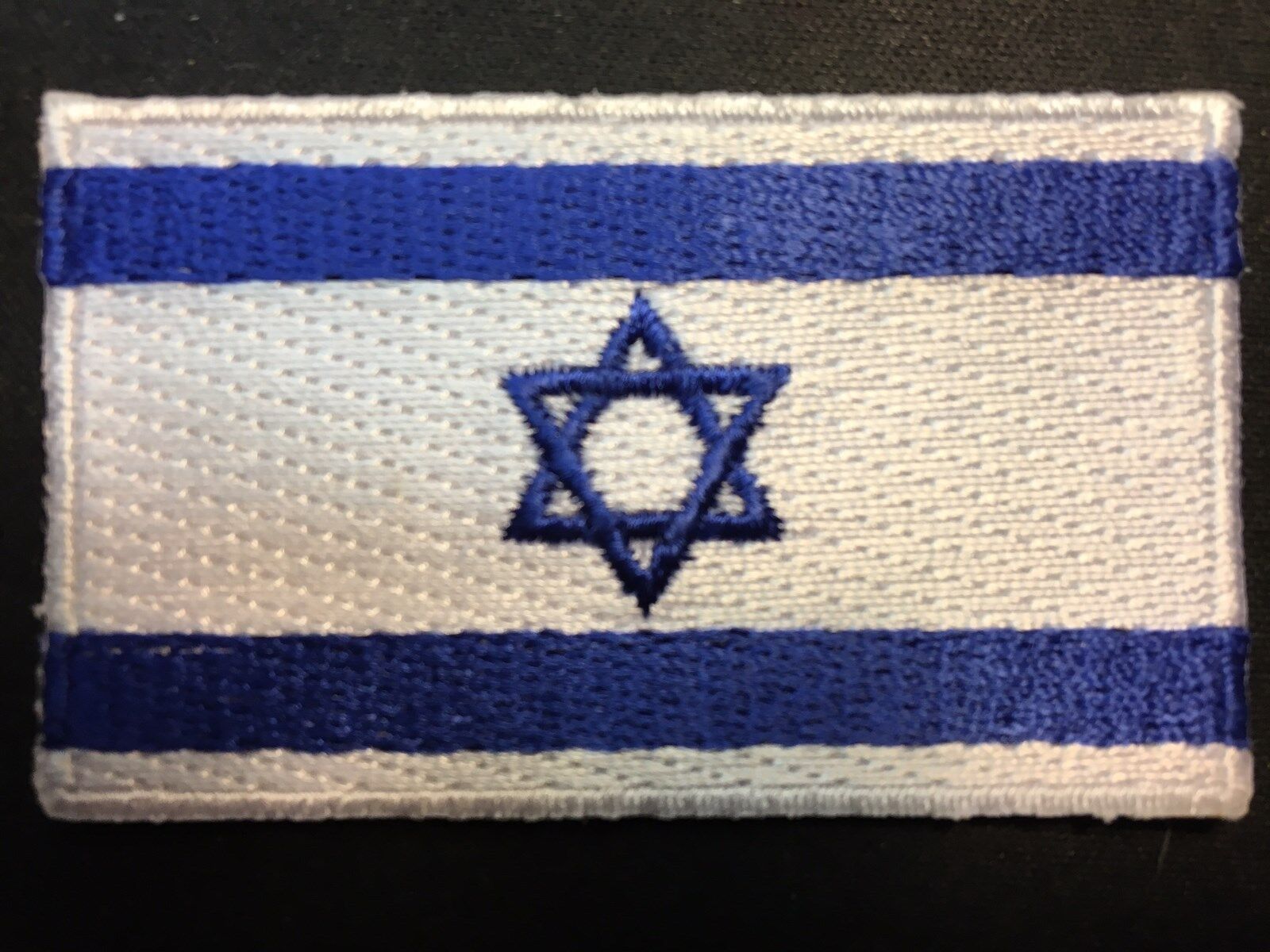 ISRAEL FLAG STAR OF DAVID EMBROIDERED PATCH APPLIQUE IRON-ON SEW-ON -- 2.5\