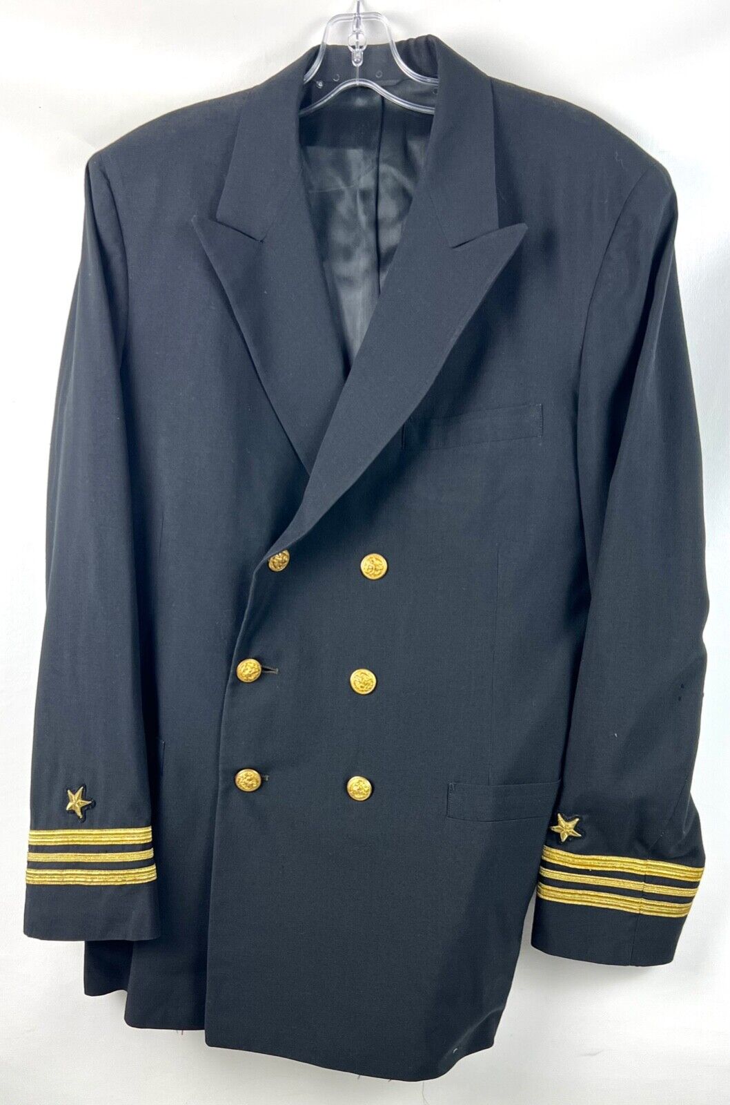 US Navy Lieutenant Commander O-4 Service Dress Blue Uniform Coat Jacket 42 Long