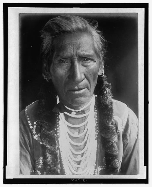 Photo:Flathead Man,Salish Indian,North America,c1910,portrait