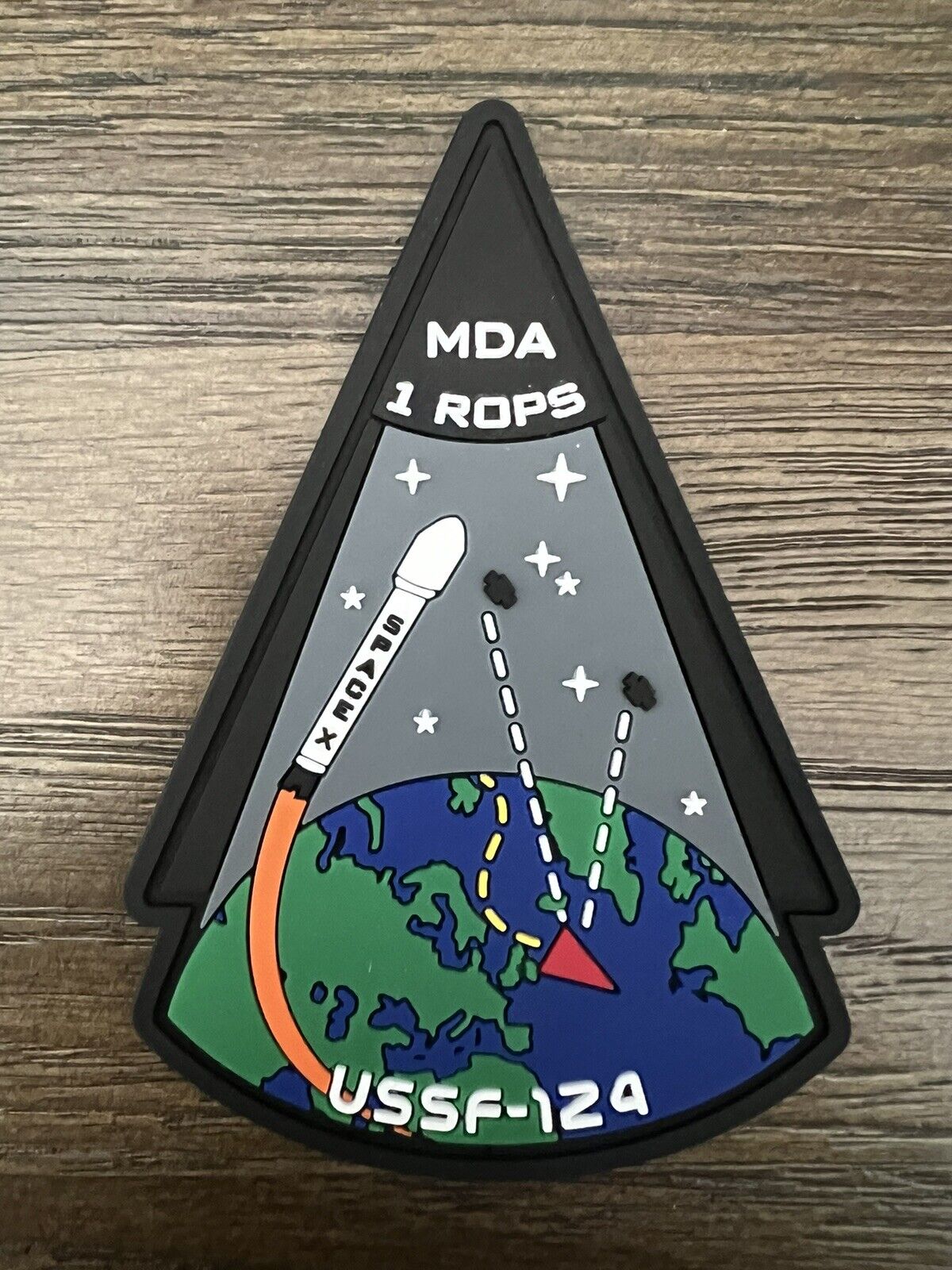 SPACEX FALCON 9 USSF-124 MISSILE DEFENSE AGENCY 1 ROPS SPACE MISSION PATCH