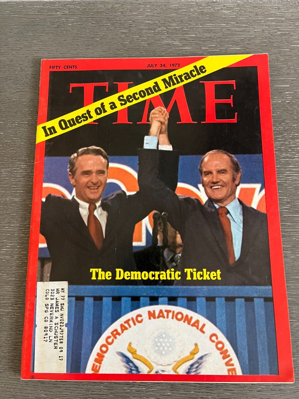Time Magazine 1972 Rare Ads Democrats McGovern