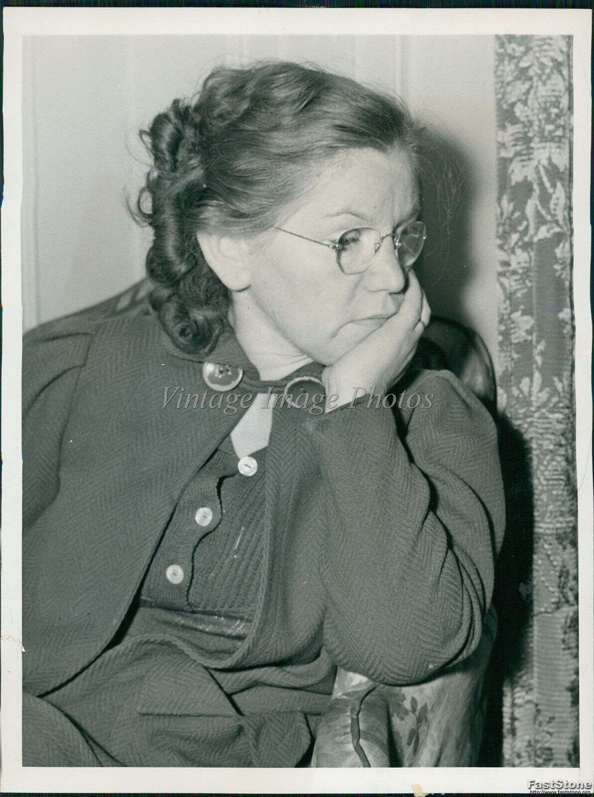 1939 Anna Litvin Smith Husband Rubin Stabbed To Death N.Y City Crime Photo 6X8