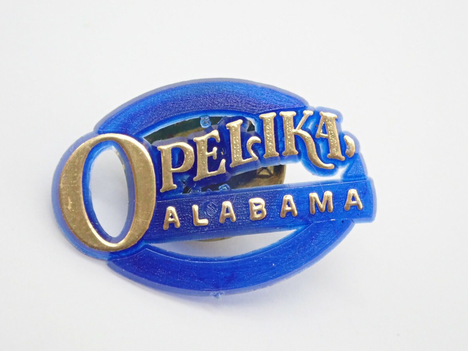Opelika Alabama Gold Tone Vintage Lapel Pin