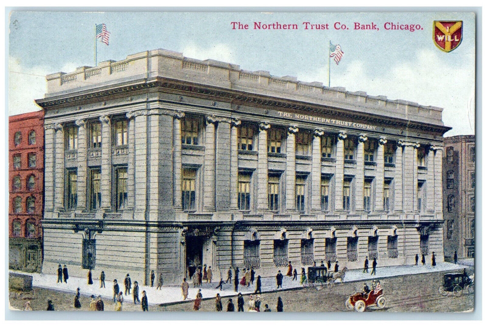 c1910 The Northern Trust Company Bank Chicago Illinois IL Antique Postcard