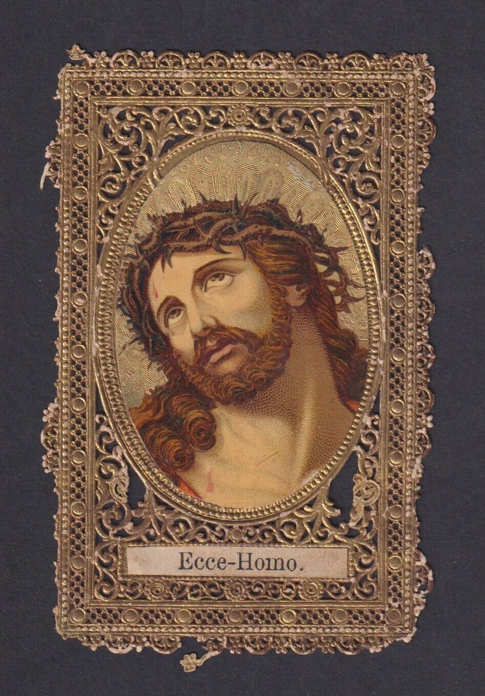 Estampa canivet antique de Jesus image pieuse santino holy card