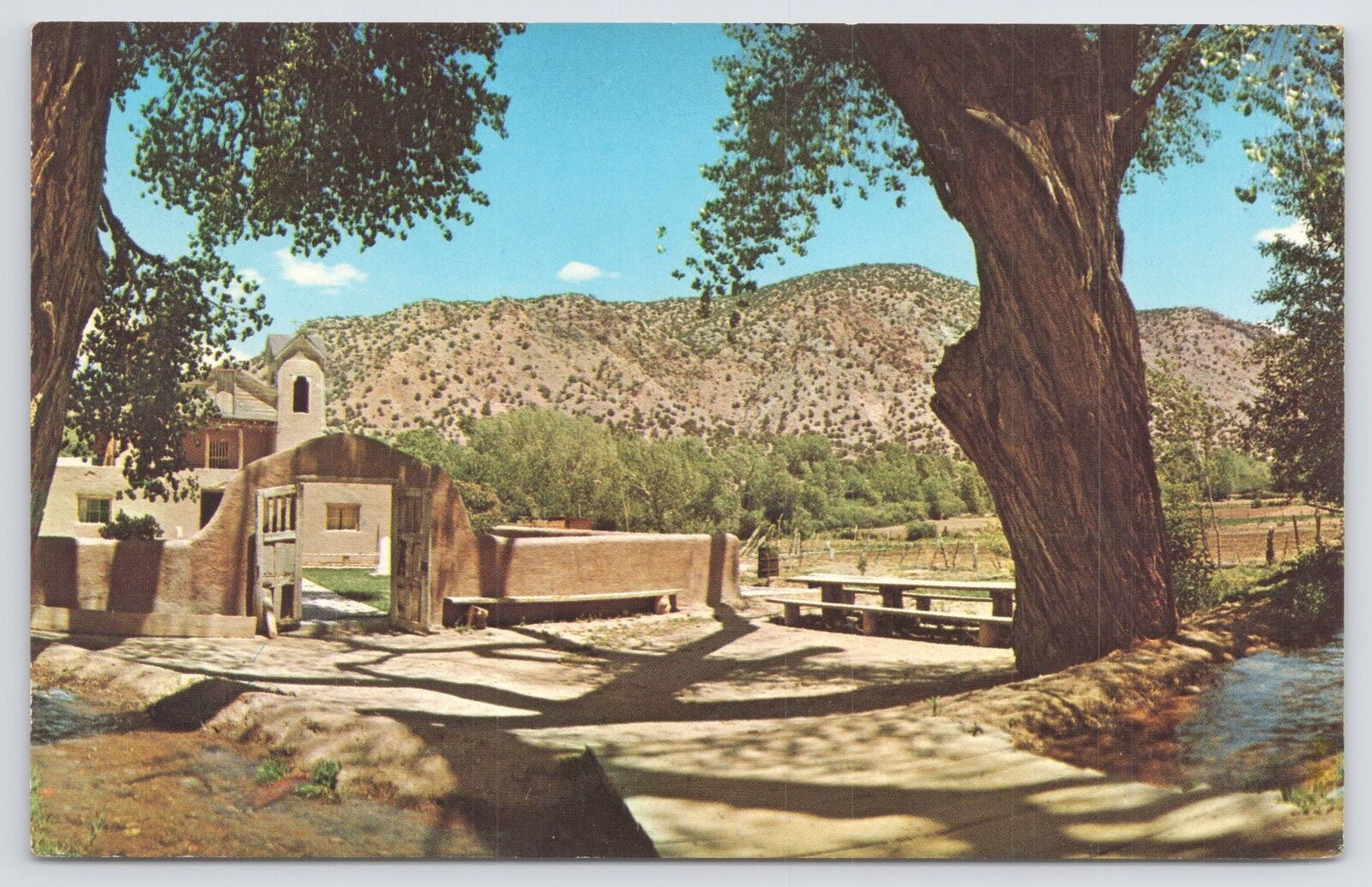 State View~Sanctuario De Chimayo Nr Espanola NM~Petley Vintage Postcard
