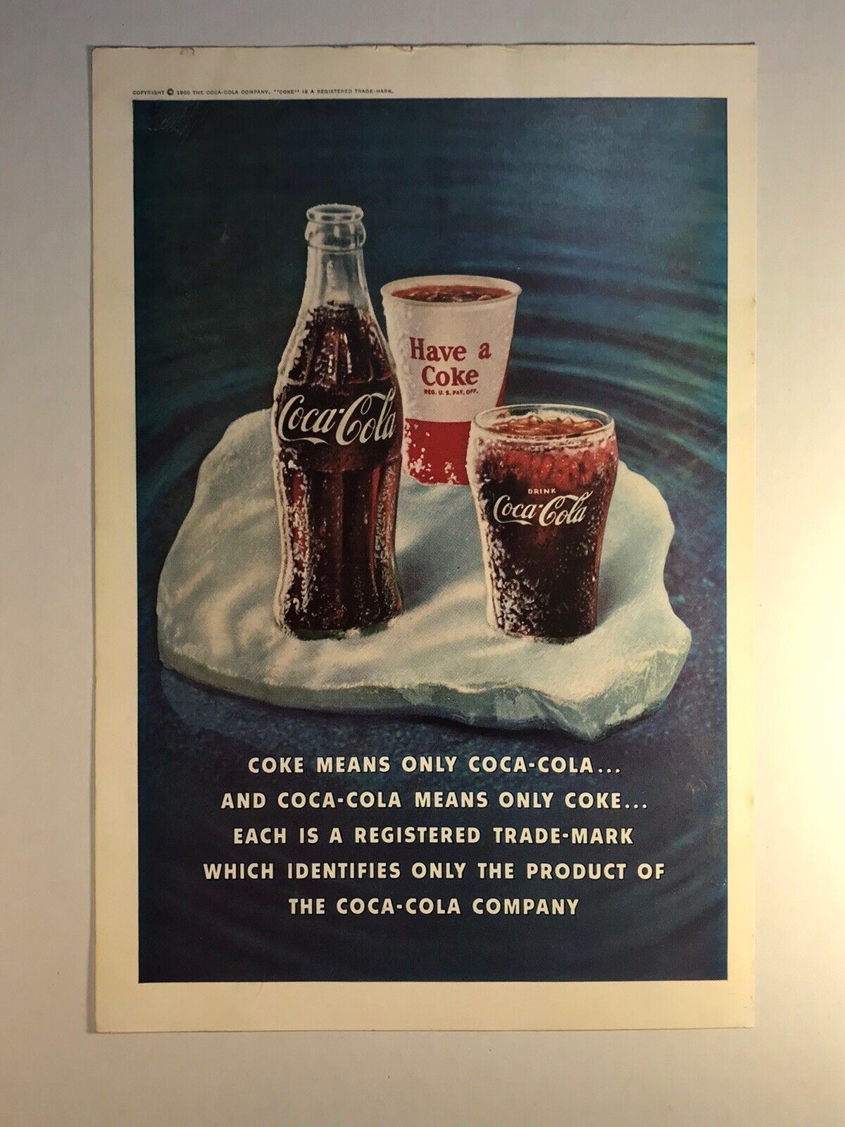 1961 Coca-Cola Color Cover Vintage Print Ad Original 