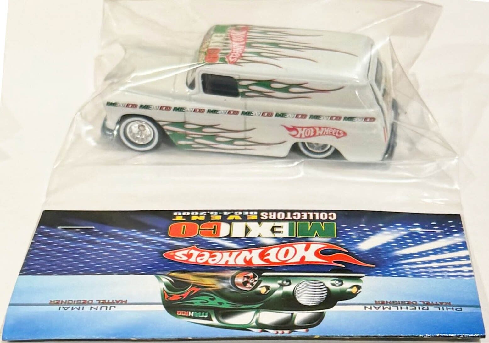 White '55 CHEVY PANEL TRUCK Mexico 2009 Convention Code-3 Hot Wheels Car