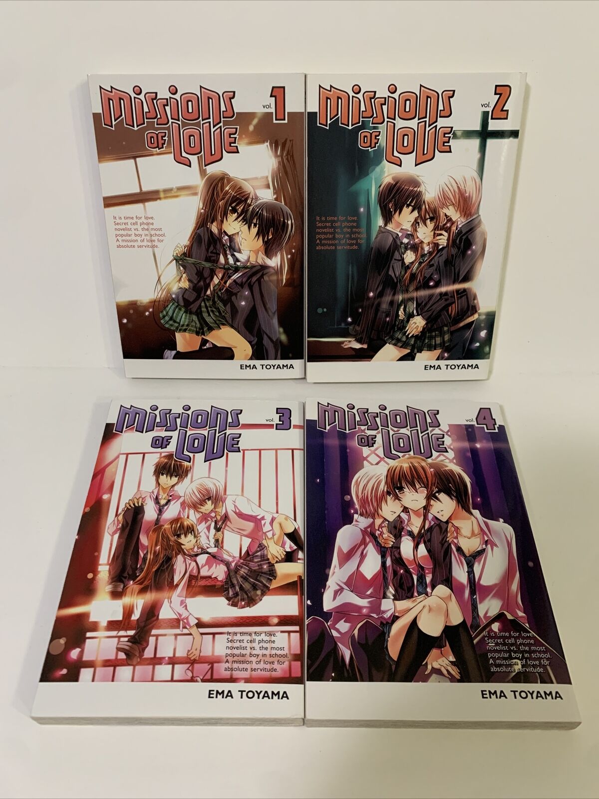 Missions Of Love Volumes 1, 2, 3 And 4 Manga Lot By Ema Toyama English 