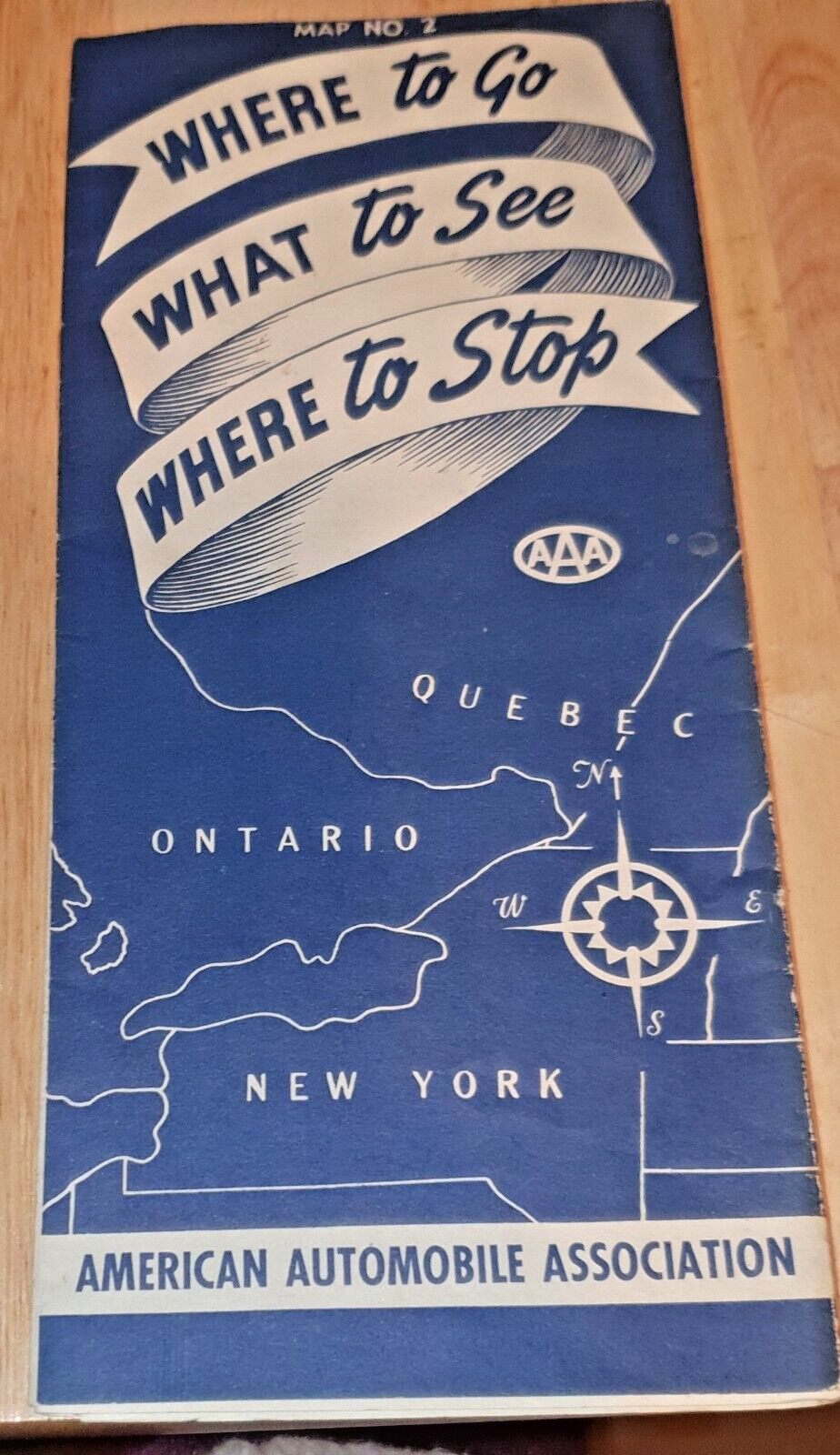 AAA NEW YORK MAP 1942 NO 2