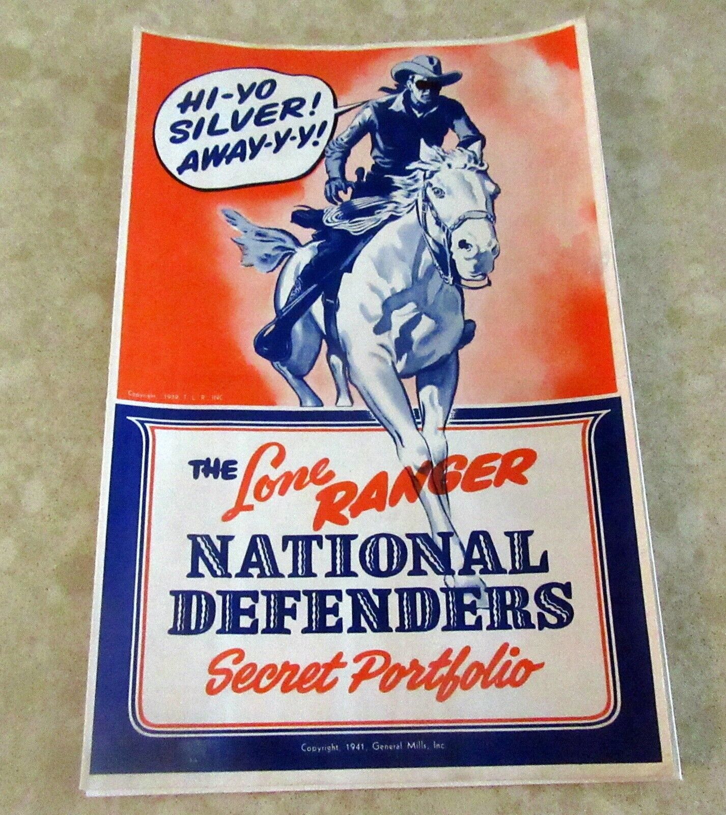 1940s 1941 Lone Ranger National Defenders Secret Portfolio Gifts Premiums Comics