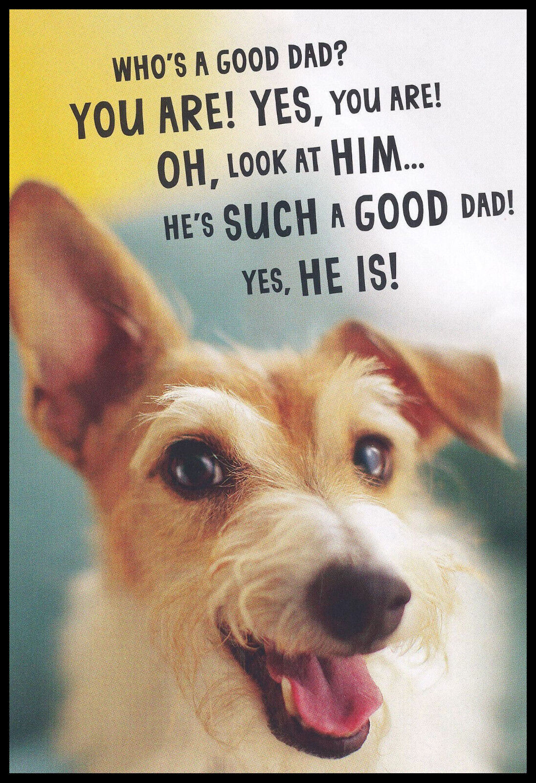 Greeting Card - Dog Puppy - From The Dog- Father's Day - 0042