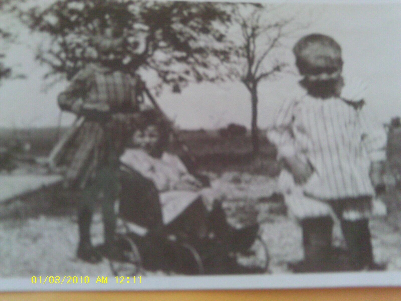 RARE 1917 RPPC POSTCARD CHILDREN KIDS BABY BUGGY CORVALLIS OREGON GRAHAM & WELLS