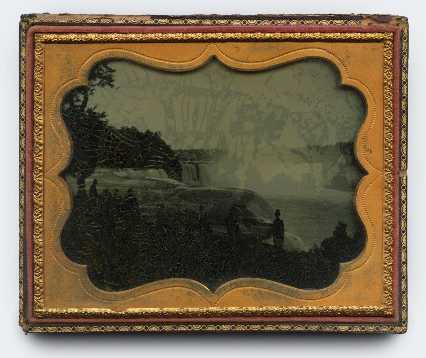 Platt D Babbitt Niagara Falls Half Plate Ambrotype Circa 1850s  (Attributed)
