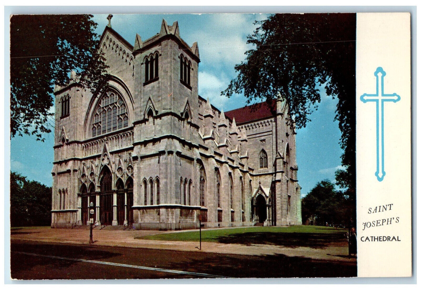 c1960's Home of Bishop Joseph Burke Saint Joseph's Cathedral Buffalo NY Postcard