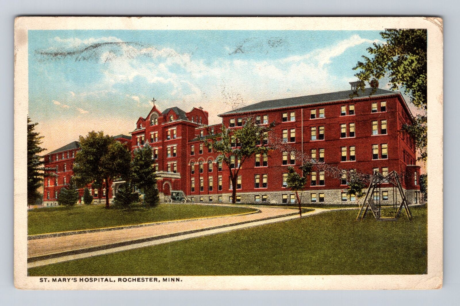 Rochester MN-Minnesota, St Mary\'s Hospital, Antique, Vintage c1980 Postcard