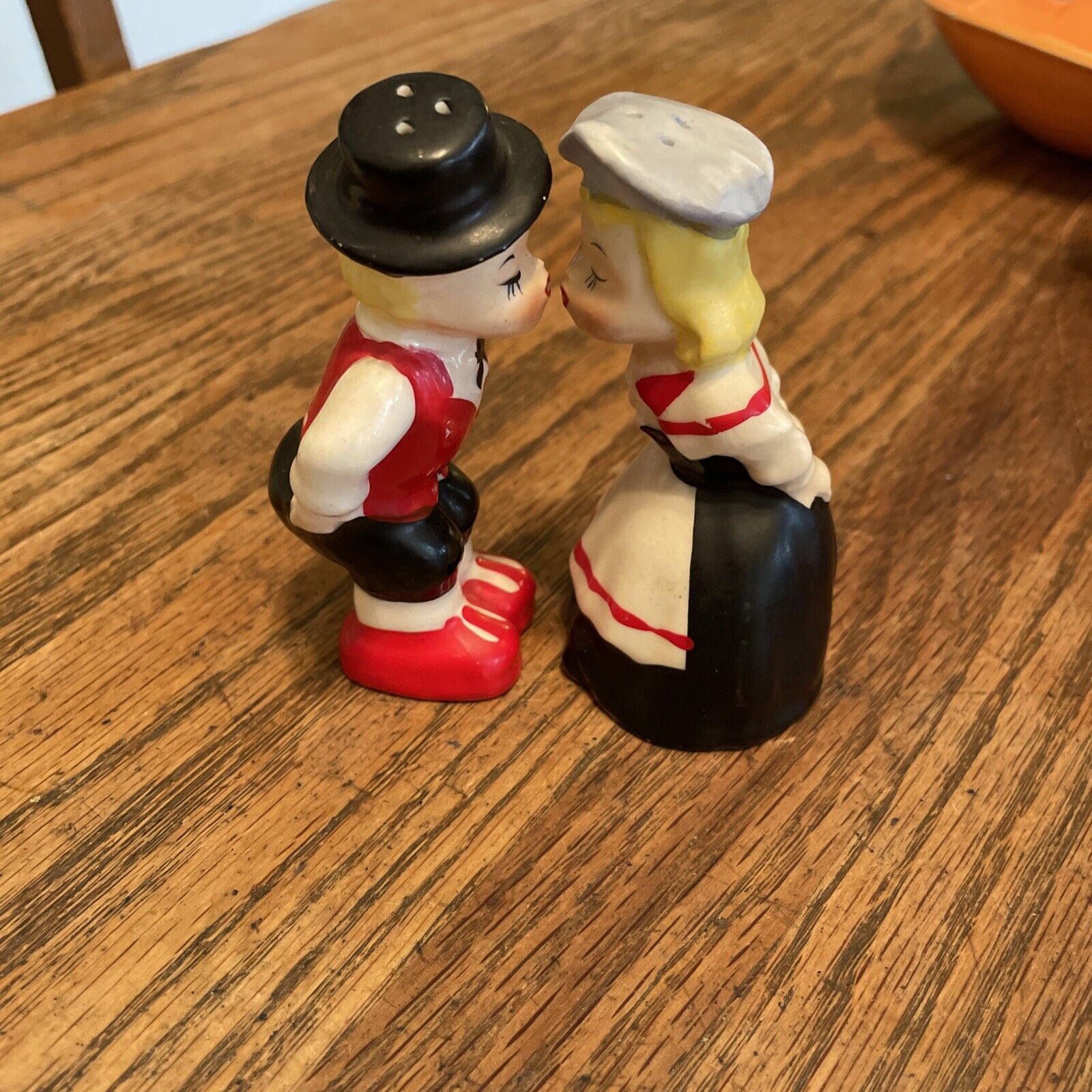 1950s Napco Kissing Swedish Sweethearts Salt & Pepper Shakers