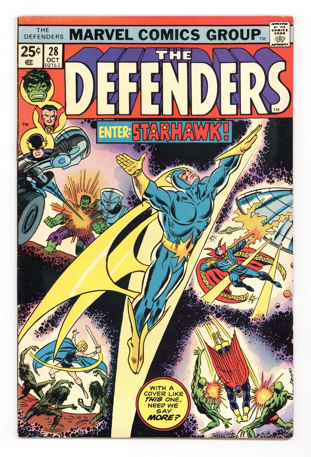 Defenders #28 VG/FN 5.0 1975