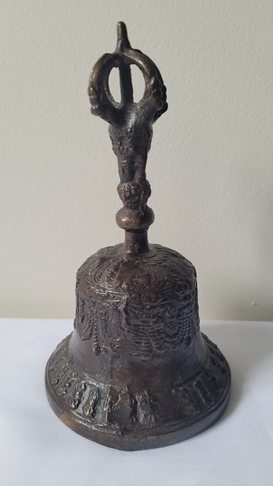 Bronze/ Brass Tibetan Buddhist Ceremonial Prayer Bell ~Handcrafted ~7\