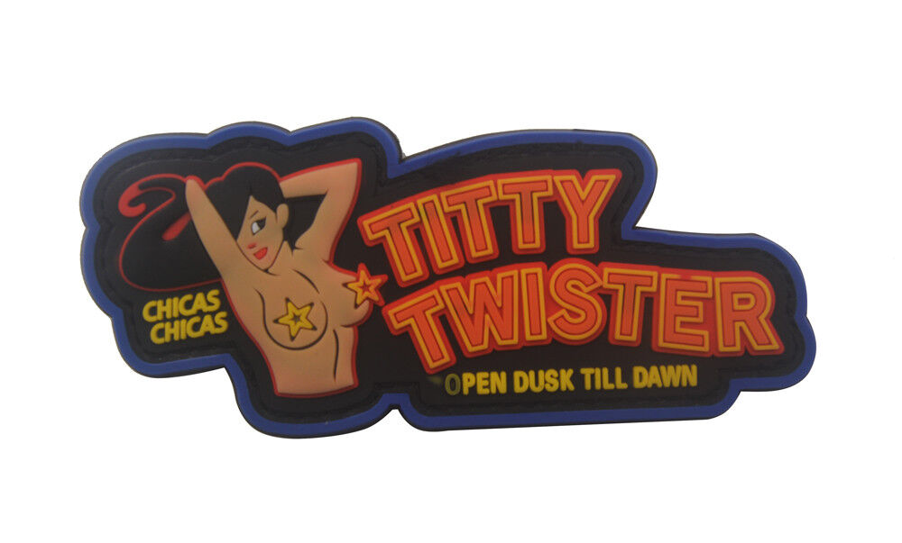 3D Pvc Titty Twister Tactical Rubber Hook Patch Fancy Dress Badge Coloful
