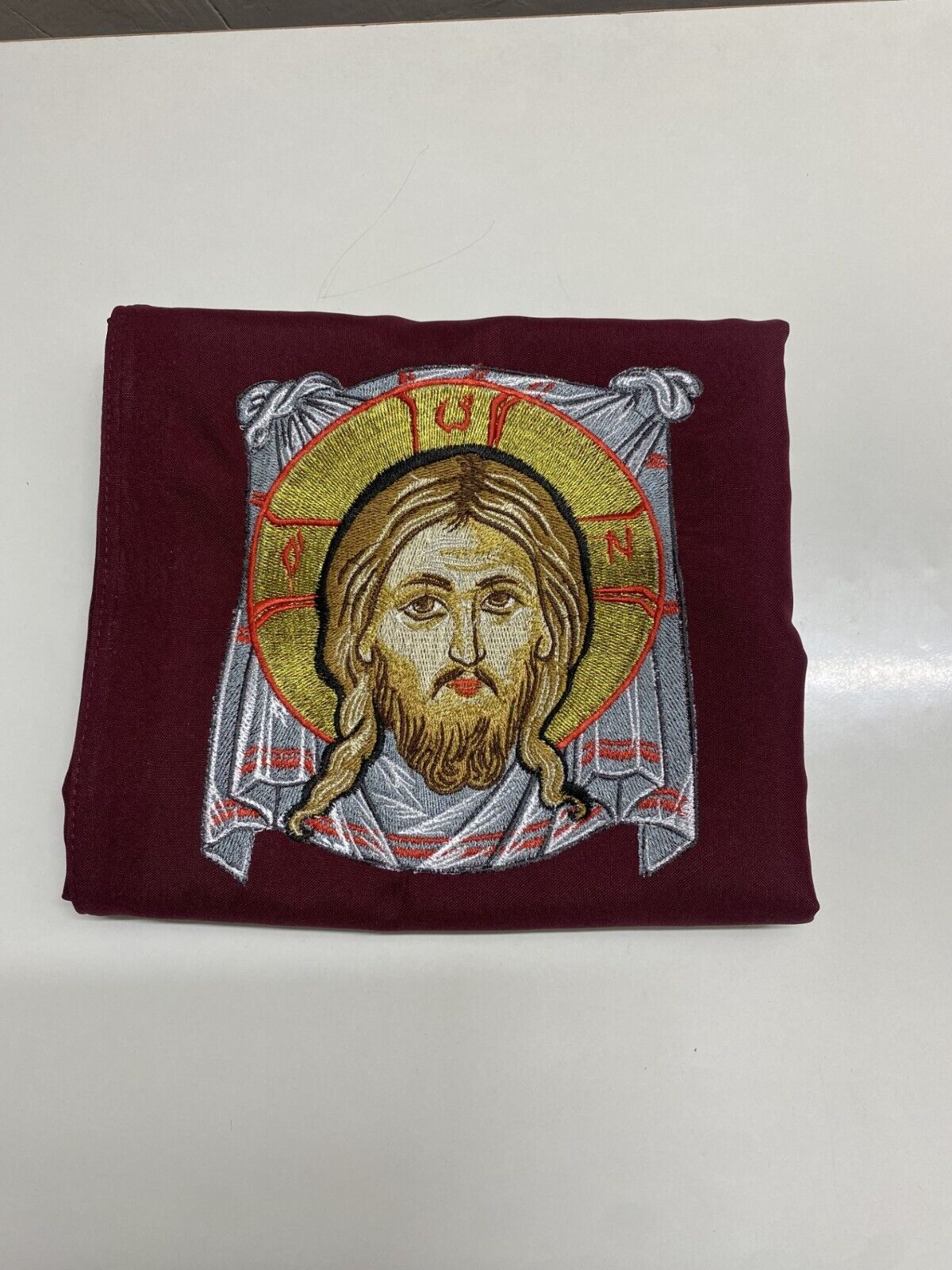 Orthodox Church Eileiton Two-way Embroidery Gabardine Custom Sized with Jesus