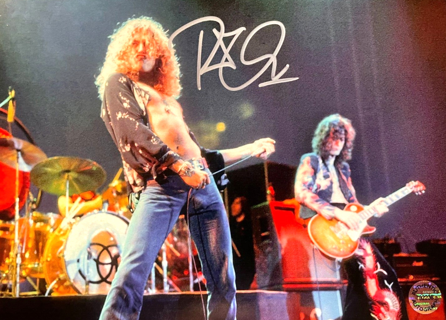 Robert Plant [LED ZEPPELIN] Signed 5x7 in. Autograph Original w/COA Certificate