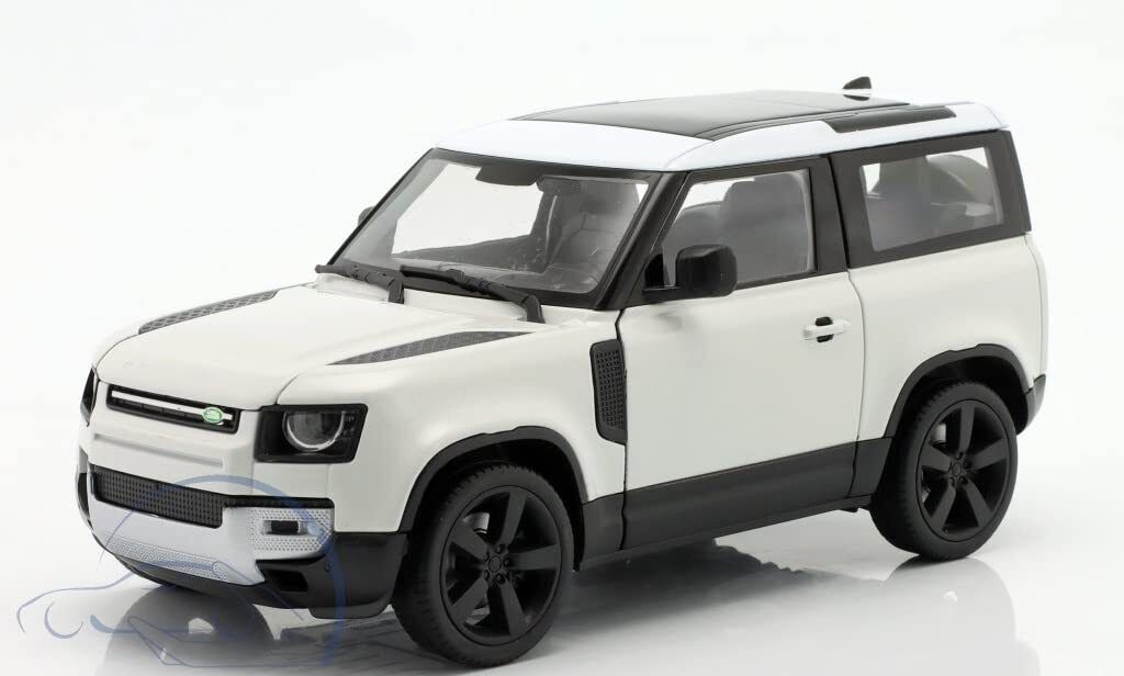 Welly Land Rover Defender Mini Car 1/24 Land Rover Defender 2020 White