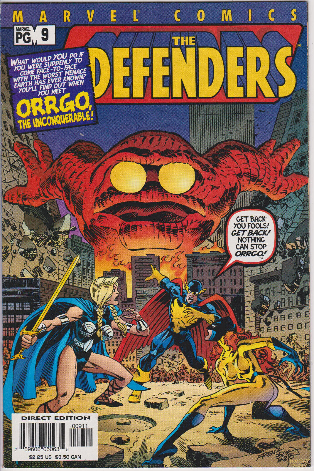 The Defenders #9, Vol. 2 (2001-2002) Marvel Comics,High Grade