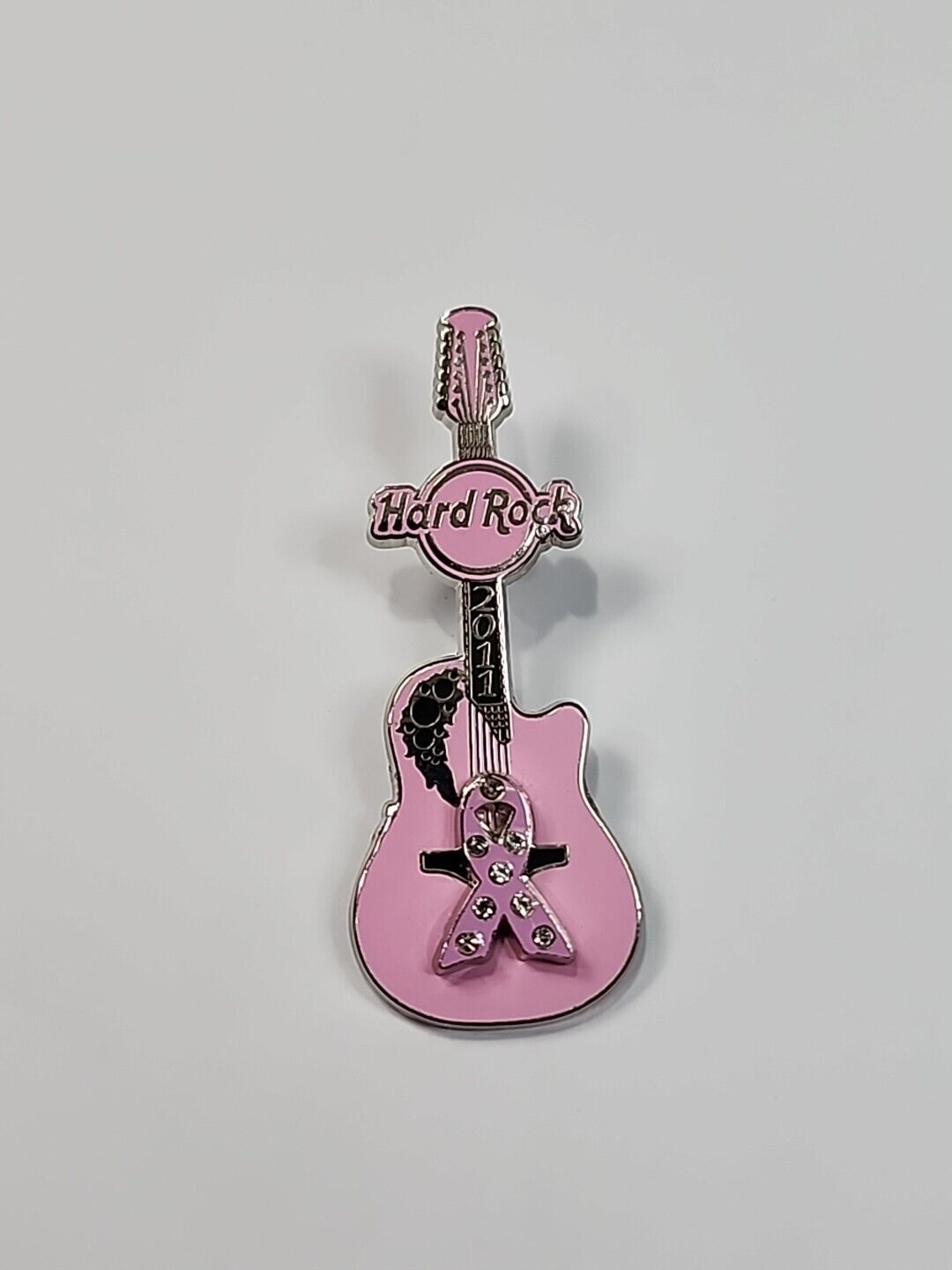 Hard Rock Cafe Breast Cancer Awareness Lapel Pin 2011