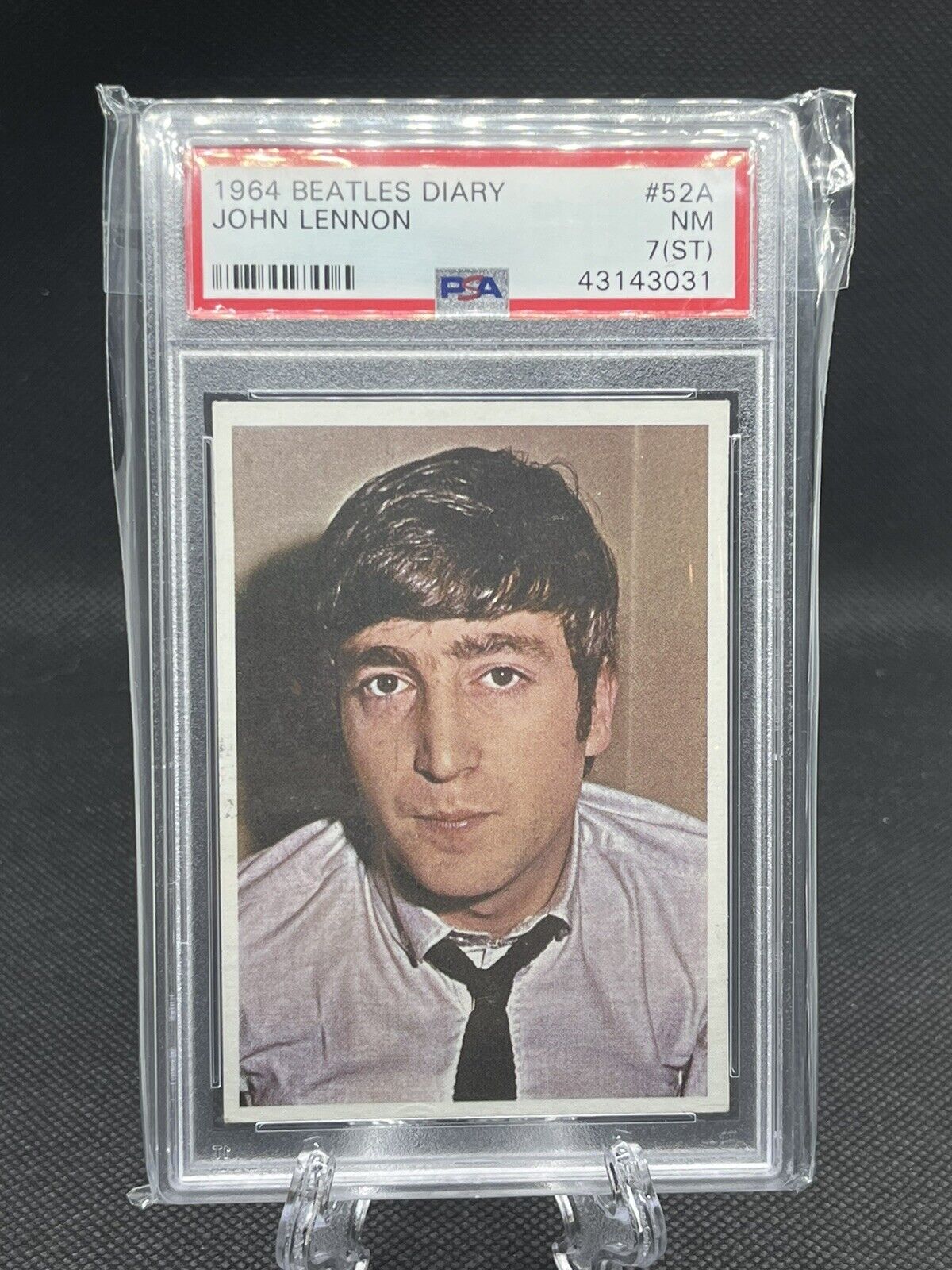 John Lennon 1964 Beatles Diary card  #52A PSA 7 NEAR MINT (ST)