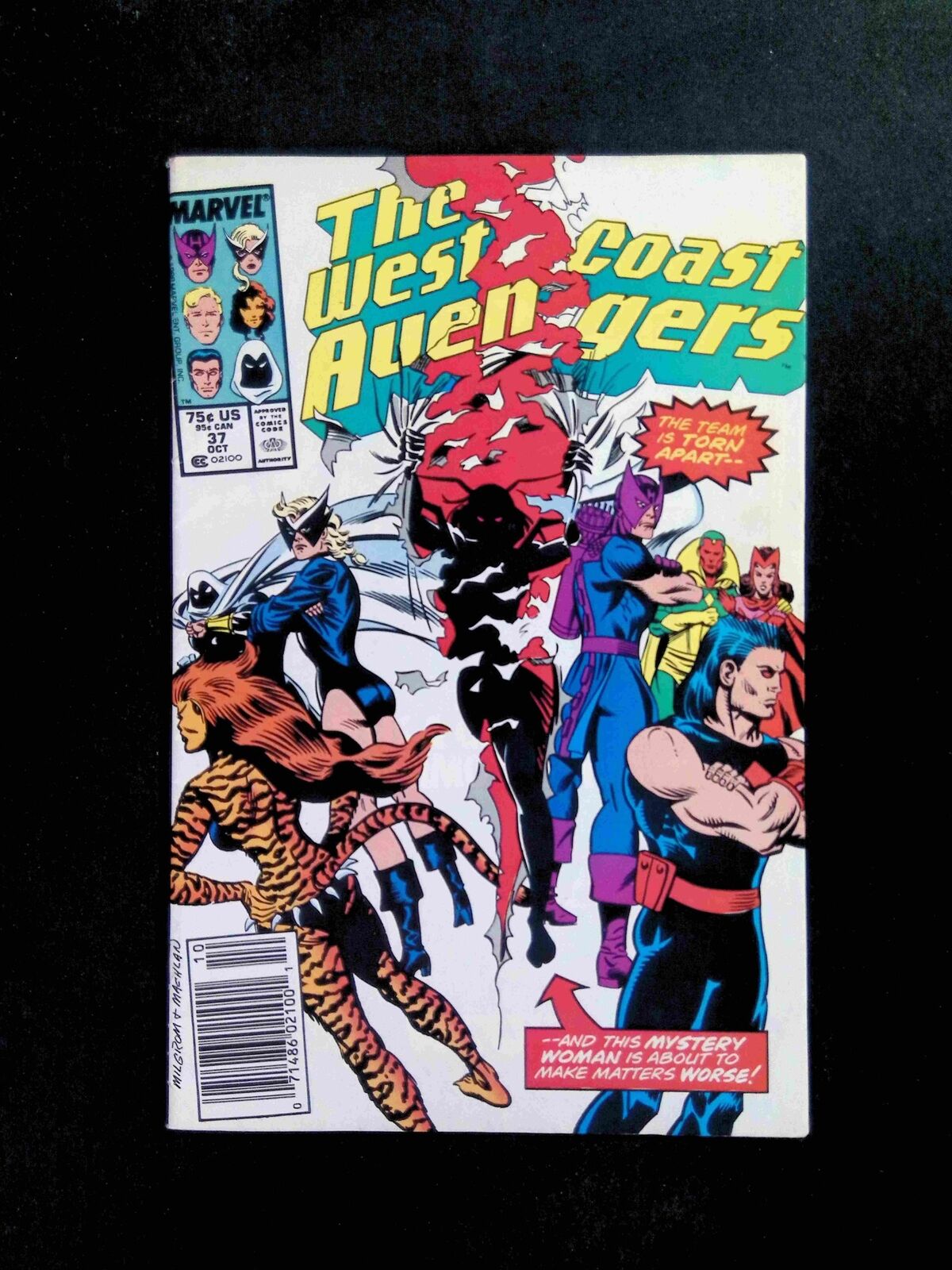 Avengers West Coast #37  MARVEL Comics 1988 VF- NEWSSTAND