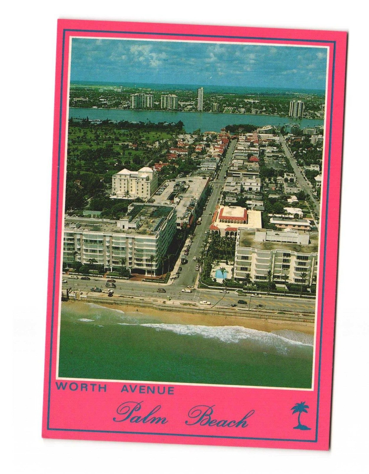 Worth Avenue Palm Beach, Florida Postcard Unposted 4x6