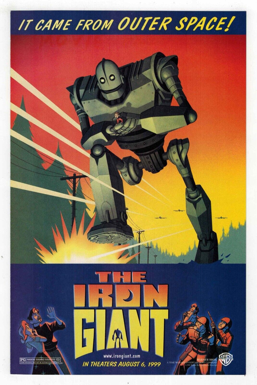 THE IRON GIANT - (1999 WARNER BROS) - PROMOTIONAL MOVIE PREVIEW COMIC BOOK - NM