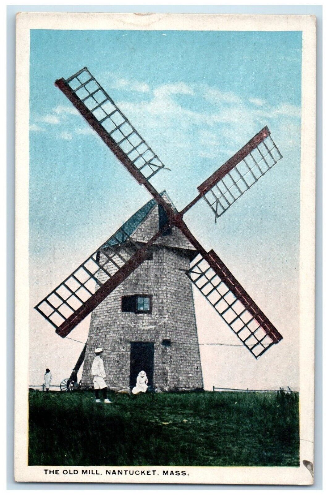 c1910's The Old Mill Nantucket Massachusetts MA Posted Antique Postcard