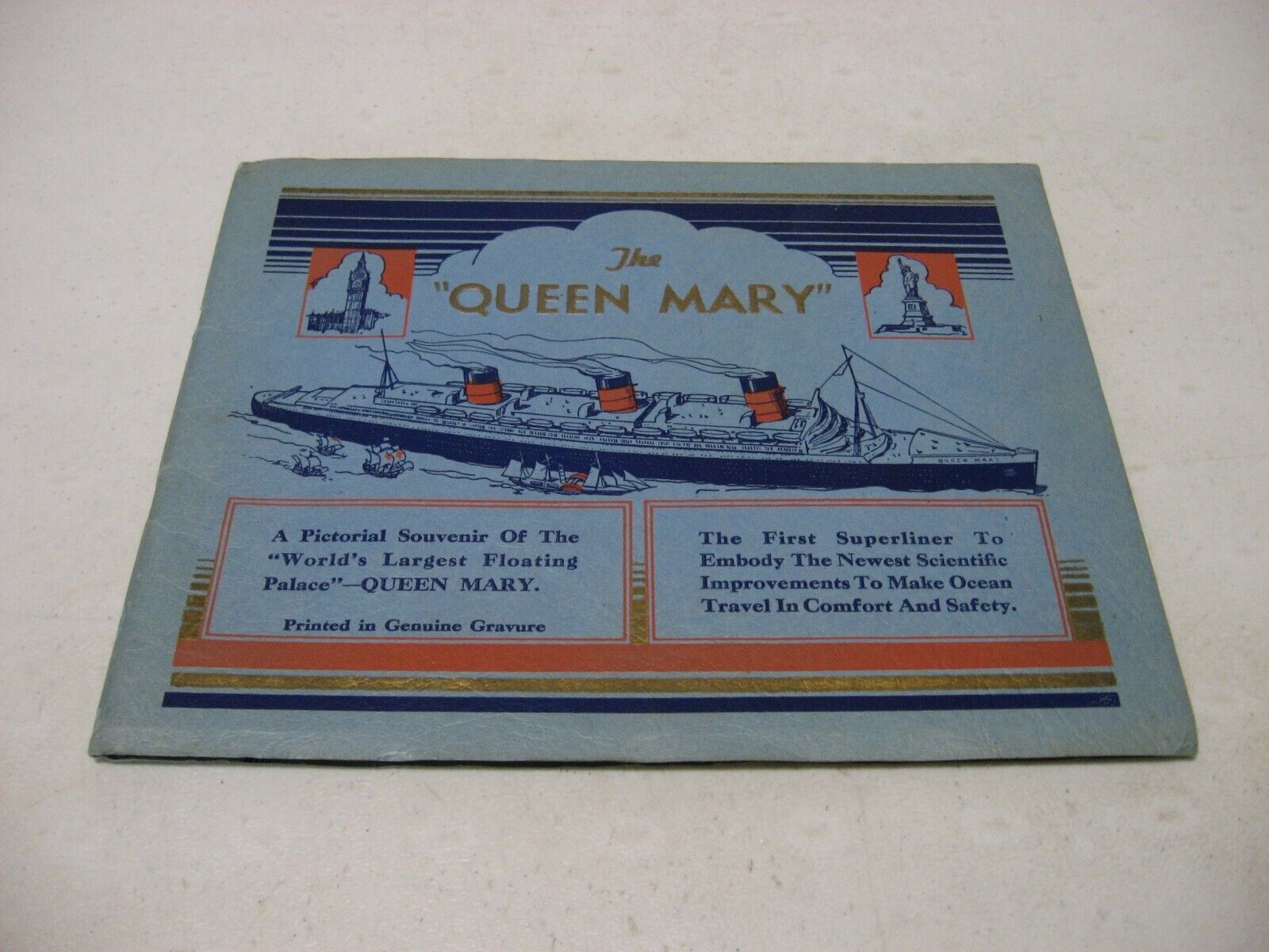 1936 The Queen Mary A Pictorial Souvenir Of The World\'s Largest Floating Palace