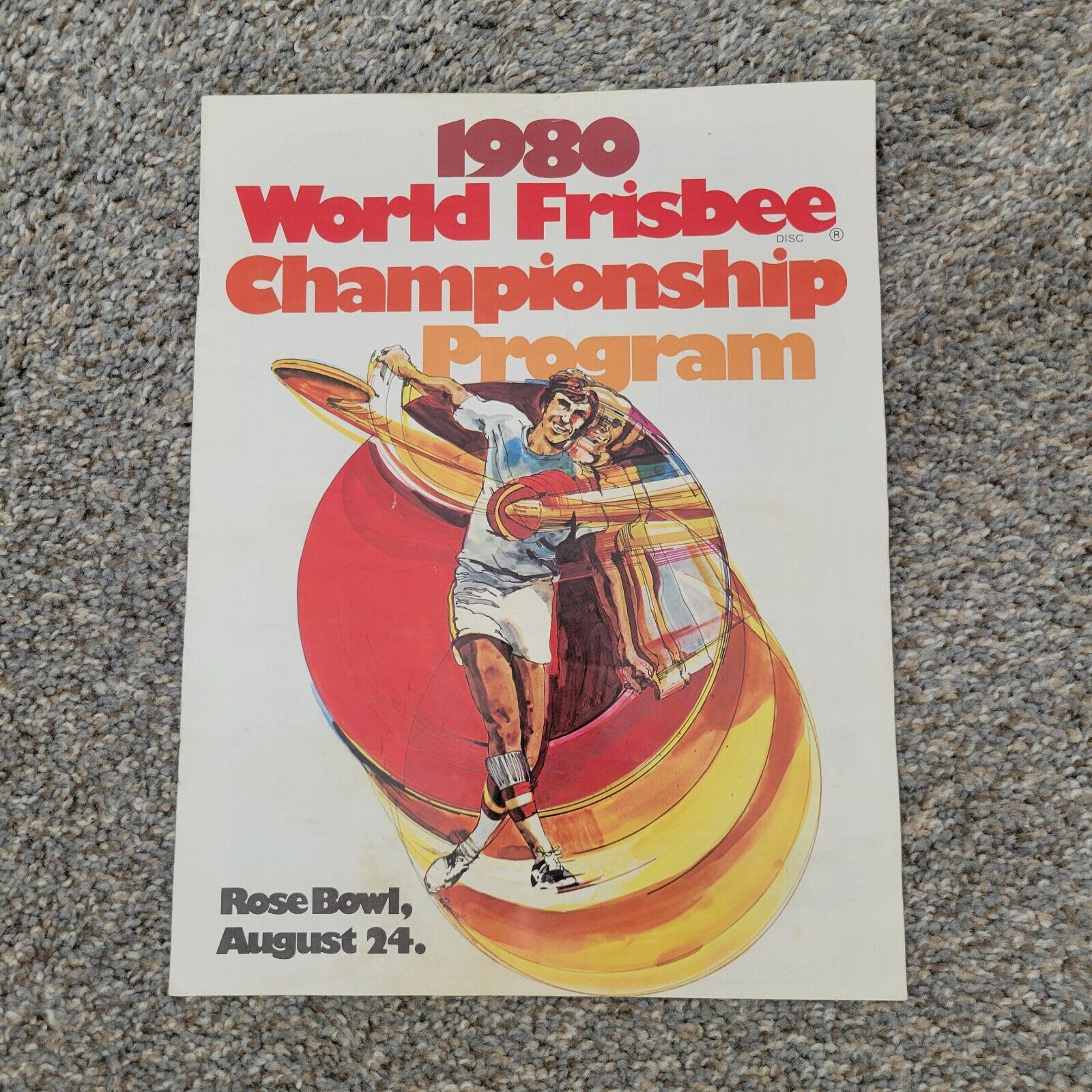 Wham O 1980 World Frisbee Championships Program Rose Bowl 